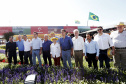 O governador Carlos Massa Ratinho Junior recebe a ministra da Agricultura, Pecuária e Abastecimento, Tereza Cristina, no Show Rural Coopavel.  -  Cascavel, 08/02/2019  -  Foto: Arnaldo Alves/ANPr