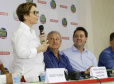 O governador Carlos Massa Ratinho Junior recebe a ministra da Agricultura, Pecuária e Abastecimento, Tereza Cristina, no Show Rural Coopavel.  -  Cascavel, 08/02/2019  -  Foto: Arnaldo Alves/ANPr