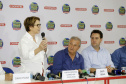 O governador Carlos Massa Ratinho Junior recebe a ministra da Agricultura, Pecuária e Abastecimento, Tereza Cristina, no Show Rural Coopavel.  -  Cascavel, 08/02/2019  -  Foto: Arnaldo Alves/ANPr