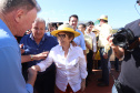 O governador Carlos Massa Ratinho Junior recebe a ministra da Agricultura, Pecuária e Abastecimento, Tereza Cristina, no Show Rural Coopavel. - Cascavel, 08/02/2019 - Foto: Rodrigo Félix Leal/ANPr