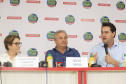 O governador Carlos Massa Ratinho Junior recebe a ministra da Agricultura, Pecuária e Abastecimento, Tereza Cristina, no Show Rural Coopavel. - Cascavel, 08/02/2019 - Foto: Rodrigo Félix Leal/ANPr