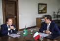 Governador Carlos Massa Ratinho Junior, recebe o Consul da Itália em Curitiba, Raffaele Festa. Curitiba, 11/02/2019. Foto: Maurilio Cheli/ANPr