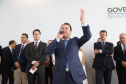 O governador Carlos Massa Ratinho Junior deu posse, em cerimônia no Palácio Iguaçu, ao secretário de Estado do Desenvolvimento Sustentável e Turismo, Marcio Nunes, e aos presidentes das autarquias vinculadas à pasta. Foram empossados os presidentes do Instituto Água e Terra, Everton Souza; do Simepar, Eduardo Alvin; da Paraná Desenvolvimento, Eduardo Bekin; e da Paraná Turismo, João Jacob Mehl. - Curitiba, 12/02/2019 - Foto: José Fernando Ogura/ANPr