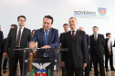 O governador Carlos Massa Ratinho Junior deu posse, em cerimônia no Palácio Iguaçu, ao secretário de Estado do Desenvolvimento Sustentável e Turismo, Marcio Nunes, e aos presidentes das autarquias vinculadas à pasta. Foram empossados os presidentes do Instituto Água e Terra, Everton Souza; do Simepar, Eduardo Alvin; da Paraná Desenvolvimento, Eduardo Bekin; e da Paraná Turismo, João Jacob Mehl. - Curitiba, 12/02/2019 - Foto: José Fernando Ogura/ANPr