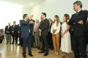 O governador Carlos Massa Ratinho Junior deu posse, em cerimônia no Palácio Iguaçu, ao secretário de Estado do Desenvolvimento Sustentável e Turismo, Marcio Nunes, e aos presidentes das autarquias vinculadas à pasta. Foram empossados os presidentes do Instituto Água e Terra, Everton Souza; do Simepar, Eduardo Alvin; da Paraná Desenvolvimento, Eduardo Bekin; e da Paraná Turismo, João Jacob Mehl. - Curitiba, 12/02/2019 - Foto: Rodrigo Félix Leal/ANPr