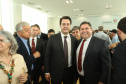 O governador Carlos Massa Ratinho Junior deu posse, em cerimônia no Palácio Iguaçu, ao secretário de Estado do Desenvolvimento Sustentável e Turismo, Marcio Nunes, e aos presidentes das autarquias vinculadas à pasta. Foram empossados os presidentes do Instituto Água e Terra, Everton Souza; do Simepar, Eduardo Alvin; da Paraná Desenvolvimento, Eduardo Bekin; e da Paraná Turismo, João Jacob Mehl. - Curitiba, 12/02/2019 - Foto: Rodrigo Félix Leal/ANPr