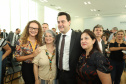 O governador Carlos Massa Ratinho Junior deu posse, em cerimônia no Palácio Iguaçu, ao secretário de Estado do Desenvolvimento Sustentável e Turismo, Marcio Nunes, e aos presidentes das autarquias vinculadas à pasta. Foram empossados os presidentes do Instituto Água e Terra, Everton Souza; do Simepar, Eduardo Alvin; da Paraná Desenvolvimento, Eduardo Bekin; e da Paraná Turismo, João Jacob Mehl. - Curitiba, 12/02/2019 - Foto: Rodrigo Félix Leal/ANPr