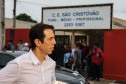 O secretário de Educação Renato Feder em visita na Escola Estadual São Cristóvão no início do ano letivo. Curitiba, 14/02/2019 -  Foto: Geraldo Bubniak/ANPr