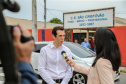 O secretário de Educação Renato Feder em visita na Escola Estadual São Cristóvão no início do ano letivo. Curitiba, 14/02/2019 -  Foto: Geraldo Bubniak/ANPr