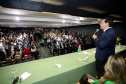 Governador Carlos Massa Ratinho Júnior dá posse ao secretário do Desenvolvimento Urbano e de Obras Públicas, João Carlos Ortega  -  Curitiba, 14/02/2019  -  Foto: José Fernando Ogura/ANPr