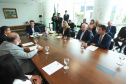 Governador Carlos Massa Ratinho Júnior recebe comitiva do Governo do Paraguai  -  Curitiba, 14/02/2019  -  Foto: Rodrigo Félix Leal/ANPr