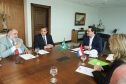 Governador Carlos Massa Ratinho Júnior recebe comitiva do Governo do Paraguai  -  Curitiba, 14/02/2019  -  Foto: Rodrigo Félix Leal/ANPr