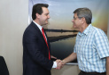 O governador Carlos Massa Ratinho Junior e o secretário de Infraestrutura e Logística, Sandro Alex, levaram nesta quarta-feira (20) ao Secretário Nacional de Transportes Terrestres, Jamil Megid Junior, a proposta de inclusão das rodovias PR-092 (Norte Pioneiro), PR-323 (Noroeste), PR-280 (Sudoeste), além da ligação entre Campo Mourão e Guarapuava, no pacote de concessões do governo federal. A reunião do grupo de trabalho aconteceu em Brasília. Foto: Rodrigo Felix Leal/ANPr