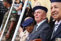 Os 74 anos da Tomada de Monte Castelo, batalha no Norte da Itália que marcou a participação da Força Expedicionária Brasileira (FEB) na Segunda Guerra Mundial, foram lembrados nesta quinta-feira (21/2), em cerimônia no Museu do Expedicionário, em Curitiba. O governador Carlos Massa Ratinho Junior participou no evento, junto com quatro expedicionários e familiares dos pracinhas. - Curitiba, 21/02/2019 - Foto: Rodrigo Félix Leal/ANPr