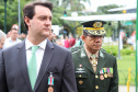 Os 74 anos da Tomada de Monte Castelo, batalha no Norte da Itália que marcou a participação da Força Expedicionária Brasileira (FEB) na Segunda Guerra Mundial, foram lembrados nesta quinta-feira (21/2), em cerimônia no Museu do Expedicionário, em Curitiba. O governador Carlos Massa Ratinho Junior participou no evento, junto com quatro expedicionários e familiares dos pracinhas. - Curitiba, 21/02/2019 - Foto: Rodrigo Félix Leal/ANPr