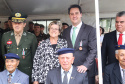 Os 74 anos da Tomada de Monte Castelo, batalha no Norte da Itália que marcou a participação da Força Expedicionária Brasileira (FEB) na Segunda Guerra Mundial, foram lembrados nesta quinta-feira (21/2), em cerimônia no Museu do Expedicionário, em Curitiba. O governador Carlos Massa Ratinho Junior participou no evento, junto com quatro expedicionários e familiares dos pracinhas. - Curitiba, 21/02/2019 - Foto: Rodrigo Félix Leal/ANPr