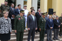 O governador Carlos Massa Ratinho Junior particip da cerimônia que comemora o 74º aniversário da tomada de Monte Castelo, na Itália, pela Força Expedicionária Brasileira, na Segunda Guerra Mundial. Foto: Gilson Abreu/ANPr