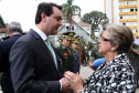O governador Carlos Massa Ratinho Junior particip da cerimônia que comemora o 74º aniversário da tomada de Monte Castelo, na Itália, pela Força Expedicionária Brasileira, na Segunda Guerra Mundial. Foto: Gilson Abreu/ANPr