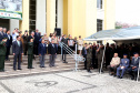 O governador Carlos Massa Ratinho Junior particip da cerimônia que comemora o 74º aniversário da tomada de Monte Castelo, na Itália, pela Força Expedicionária Brasileira, na Segunda Guerra Mundial. Foto: Gilson Abreu/ANPr