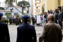 O governador Carlos Massa Ratinho Junior particip da cerimônia que comemora o 74º aniversário da tomada de Monte Castelo, na Itália, pela Força Expedicionária Brasileira, na Segunda Guerra Mundial. Foto: Gilson Abreu/ANPr