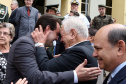 O governador Carlos Massa Ratinho Junior particip da cerimônia que comemora o 74º aniversário da tomada de Monte Castelo, na Itália, pela Força Expedicionária Brasileira, na Segunda Guerra Mundial. Foto: Gilson Abreu/ANPr