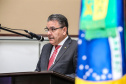 O governador Carlos Massa Ratinho Junior participa da solenidade que formaliza a Força-Tarefa Infância Segura de Prevenção e Combate a Crimes Contra a Criança, nesta quinta-feira (21) no Palácio da Justiça.    Curitiba, 21/02/2019 -  Foto: Geraldo Bubniak/ANPr