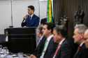 O governador Carlos Massa Ratinho Junior participa da solenidade que formaliza a Força-Tarefa Infância Segura de Prevenção e Combate a Crimes Contra a Criança, nesta quinta-feira (21) no Palácio da Justiça.    Curitiba, 21/02/2019 -  Foto: Geraldo Bubniak/ANPr