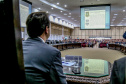 O governador Carlos Massa Ratinho Junior participa da solenidade que formaliza a Força-Tarefa Infância Segura de Prevenção e Combate a Crimes Contra a Criança, nesta quinta-feira (21) no Palácio da Justiça.    Curitiba, 21/02/2019 -  Foto: Geraldo Bubniak/ANPr