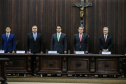 O governador Carlos Massa Ratinho Junior participa da solenidade que formaliza a Força-Tarefa Infância Segura de Prevenção e Combate a Crimes Contra a Criança, nesta quinta-feira (21) no Palácio da Justiça.    Curitiba, 21/02/2019 -  Foto: Geraldo Bubniak/ANPr
