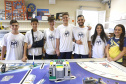 Alunos do Colégio Estadual Padre Cláudio Morelli, no Umbará, constroem robô para participar do torneio de robótica First Lego League.Curitiba, 18-02-19Foto: Arnaldo Alves / ANPr.