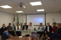 A Secretaria de Estado da Saúde em Curitiba, uma reunião para alinhamento das estratégias de controle da febre amarela. Além do Paraná, participam representantes de Santa Catarina, Rio Grande do Sul e de São Paulo, além do Ministério da Saúde e da Organização Panamericana de Saúde (Opas), com o apoio do Conselho Nacional de Secretários da Saúde. - Curitiba, 21/02/2019 - Foto: Divulgação SESA