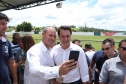 Governador Carlos Massa Ratinho Júnior participa da posse da diretoria da Associação dos Municípios do Norte Pioneiro (Amunorp), em Pinhalão, no Clube Aerp. - Pinhalão 22/02/2019 - Foto: Rodrigo Félix Leal/ANPr