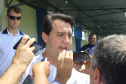 Governador Carlos Massa Ratinho Júnior participa da posse da nova diretoria da Associação dos Municípios do Norte Pioneiro (Amunorpi). O prefeito de Pinhalão, Sérgio Rodrigues é o presidente da Associação.  -  Pinhalão, 22/01/2019  -  Foto: Jaelson Lucas/ANPr