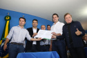 Governador Carlos Massa Ratinho Júnior participa da posse da nova diretoria da Associação dos Municípios do Norte Pioneiro (Amunorpi). O prefeito de Pinhalão, Sérgio Rodrigues é o presidente da Associação.  -  Pinhalão, 22/01/2019  -  Foto: Jaelson Lucas/ANPr