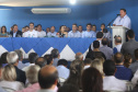 Governador Carlos Massa Ratinho Júnior participa da posse da nova diretoria da Associação dos Municípios do Norte Pioneiro (Amunorpi). O prefeito de Pinhalão, Sérgio Rodrigues é o presidente da Associação.  -  Pinhalão, 22/01/2019  -  Foto: Jaelson Lucas/ANPr