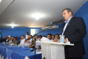 Governador Carlos Massa Ratinho Júnior participa da posse da nova diretoria da Associação dos Municípios do Norte Pioneiro (Amunorpi). O prefeito de Pinhalão, Sérgio Rodrigues é o presidente da Associação.  -  Pinhalão, 22/01/2019  -  Foto: Jaelson Lucas/ANPr