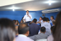 Governador Carlos Massa Ratinho Júnior participa da posse da nova diretoria da Associação dos Municípios do Norte Pioneiro (Amunorpi). O prefeito de Pinhalão, Sérgio Rodrigues é o presidente da Associação.  -  Pinhalão, 22/01/2019  -  Foto: Jaelson Lucas/ANPr