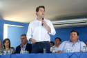 Governador Carlos Massa Ratinho Júnior participa da posse da nova diretoria da Associação dos Municípios do Norte Pioneiro (Amunorpi). O prefeito de Pinhalão, Sérgio Rodrigues é o presidente da Associação.  -  Pinhalão, 22/01/2019  -  Foto: Jaelson Lucas/ANPr