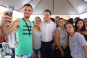 Quarenta e nove famílias de Florestópolis, município da região Norte do Paraná, concretizaram nesta sexta-feira (22) o sonho da casa própria. Elas vão morar no Residencial José Alves dos Santos, inaugurado pelo governador Carlos Massa Ratinho Junior, pelo presidente da Companhia de Habitação do Paraná (Cohapar), Jorge Lange, e o prefeito Nelson Correia Junior. - Florestópolis, 22/01/2019 - Foto: José Fernando Ogura/ANPr