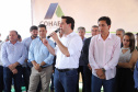 Quarenta e nove famílias de Florestópolis, município da região Norte do Paraná, concretizaram nesta sexta-feira (22) o sonho da casa própria. Elas vão morar no Residencial José Alves dos Santos, inaugurado pelo governador Carlos Massa Ratinho Junior, pelo presidente da Companhia de Habitação do Paraná (Cohapar), Jorge Lange, e o prefeito Nelson Correia Junior. - Florestópolis, 22/01/2019 - Foto: José Fernando Ogura/ANPr