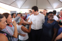 Quarenta e nove famílias de Florestópolis, município da região Norte do Paraná, concretizaram nesta sexta-feira (22) o sonho da casa própria. Elas vão morar no Residencial José Alves dos Santos, inaugurado pelo governador Carlos Massa Ratinho Junior, pelo presidente da Companhia de Habitação do Paraná (Cohapar), Jorge Lange, e o prefeito Nelson Correia Junior. - Florestópolis, 22/01/2019 - Foto: José Fernando Ogura/ANPr