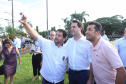 O governador Carlos Massa Ratinho Jr entregou nesta sexta(22) novas viaturas, aparelhos etolométricos e coletes balísticos às unidades da Polícia Militar que pertencem ao 2 Comando Regional - Londrina e região. Londrina,22/02/2019 -  Foto: Rodrigo Félix Leal/ANPr