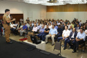 O governador Carlos Massa Ratinho Jr entregou nesta sexta(22) novas viaturas, aparelhos etolométricos e coletes balísticos às unidades da Polícia Militar que pertencem ao 2 Comando Regional - Londrina e região. Londrina,22/02/2019 Foto:Jaelson Lucas / ANPr