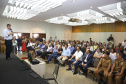 O governador Carlos Massa Ratinho Jr entregou nesta sexta(22) novas viaturas, aparelhos etolométricos e coletes balísticos às unidades da Polícia Militar que pertencem ao 2 Comando Regional - Londrina e região. Londrina,22/02/2019 Foto:Jaelson Lucas / ANPr