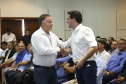 O governador Carlos Massa Ratinho Jr entregou nesta sexta(22) novas viaturas, aparelhos etolométricos e coletes balísticos às unidades da Polícia Militar que pertencem ao 2 Comando Regional - Londrina e região. Londrina,22/02/2019 Foto:Jaelson Lucas / ANPr