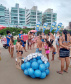 Sanepar oferece atividades de recreação educativa nas praias. Foto: Thays Poletto