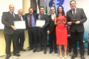 O prêmio IASC foi recebido na capital federal pelo diretor da Copel Distribuição, Maximiliano Orfali, e pelo superintendente Comercial, João Acyr Bonat Junior. Ao receber o prêmio, o diretor agradeceu aos copelianos e atribuiu o reconhecimento à busca na excelência pelo atendimento.Foto: Copel