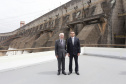 O governador em exercício Darci Piana participou nesta terça-feira (26), em Foz do Iguaçu, da cerimônia de posse do novo diretor-geral brasileiro da Itaipu Binacional, general Joaquim Silva e Luna, com as presenças do Presidente Jair Bolsonaro e do presidente do Paraguai, Mario Abdo Benítez; dos ministros almirante Bento Albuquerque, de Minas e Energia e Ernesto Araújo, de Relações Exteriores  - Foz do Iguaçu, 26/02/2019 - Foto: Arnaldo Alves/ANPr