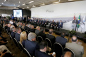 O governador em exercício Darci Piana participou nesta terça-feira (26), em Foz do Iguaçu, da cerimônia de posse do novo diretor-geral brasileiro da Itaipu Binacional, general Joaquim Silva e Luna, com as presenças do Presidente Jair Bolsonaro e do presidente do Paraguai, Mario Abdo Benítez; dos ministros almirante Bento Albuquerque, de Minas e Energia e Ernesto Araújo, de Relações Exteriores  - Foz do Iguaçu, 26/02/2019 - Foto: Arnaldo Alves/ANPr