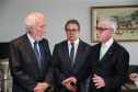 O governador em exercício Darci Piana recebe Presidente Cassio Telles e representates da OAB-PR, nesta quarta-feira (27) no Palácio Iguaçu.  O pedido de providencias  na PR-280 no sudoeste do Estado. Curitiba, 27/02/2019 -  Foto: Geraldo Bubniak/ANPr